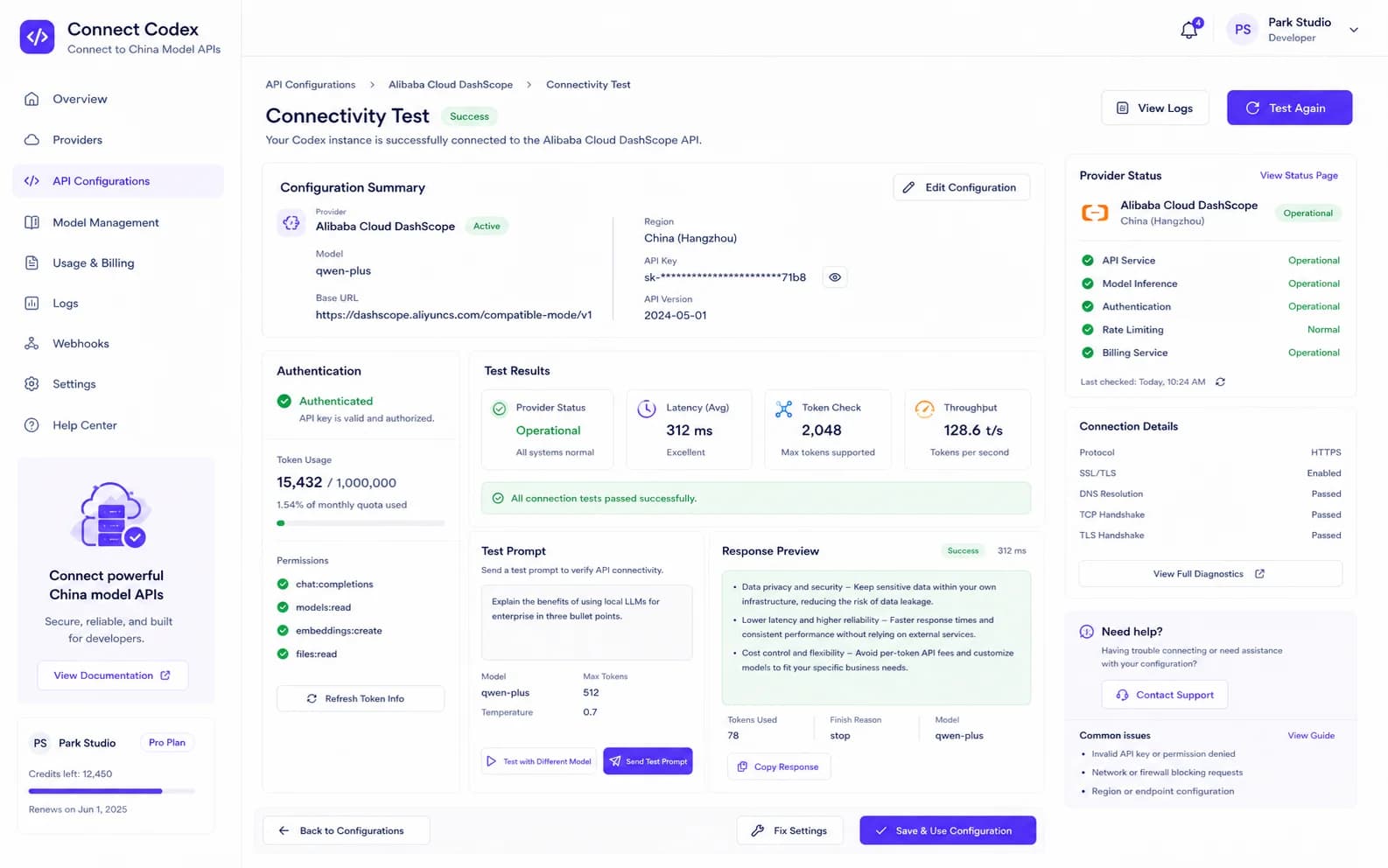 Connect Codex to China Model APIs workflow product screenshot
