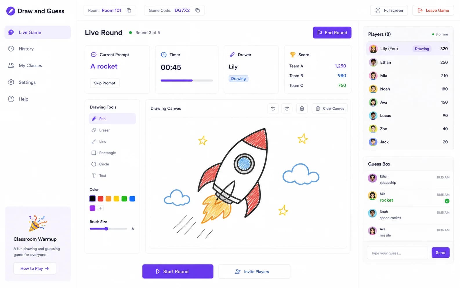 Draw and Guess overview product screenshot