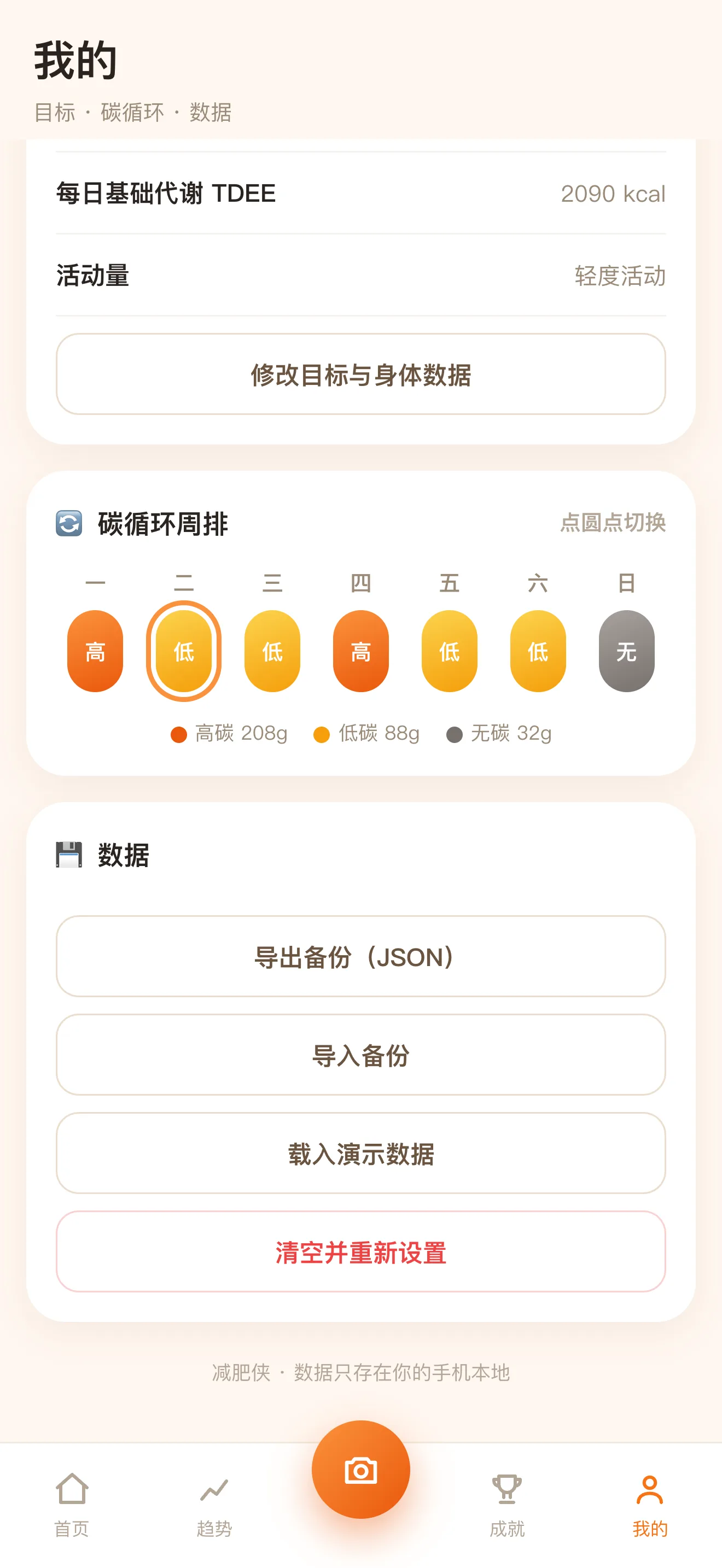 高低碳日自动排